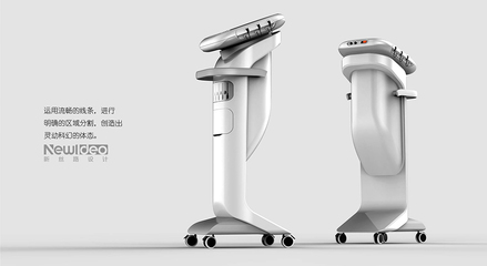 医疗治疗设备外观工业设计-激光治疗台车设计